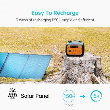 €469 with coupon for OUKITEL P501 500W 505Wh Portable Power Station + Flashfish TSP 18V/100W Foldable Solar Panel Outdoor Solar Generator Kit from EU warehouse GEEKBUYING