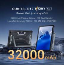 €314 with coupon for OUKITEL RT7 Titan 5G Rugged Tablet 12GB+12GB RAM 256GB ROM from GSHOPPER