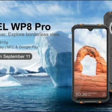 €99 with coupon for OUKITEL WP8 Pro Global Version IP68&IP69K Waterproof NFC Android 10 5000mAh 6.49 inch 16MP Triple Rear Camera 4GB 64GB MT6762D 4G Smartphone from BANGGOOD