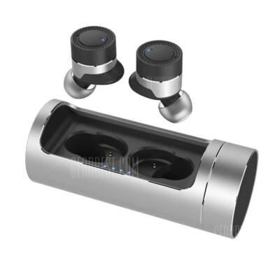 $25 with coupon for OVEVO Q62 Mini TWS Dual Stereo Bluetooth Headsets  –  SILVER from GearBest