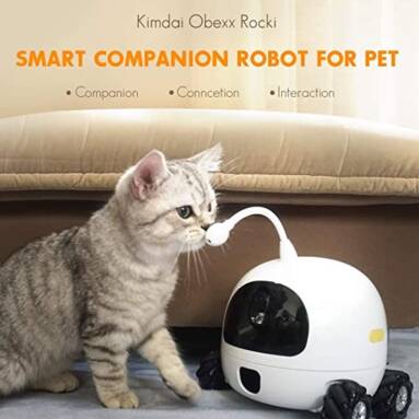 €165 with coupon for Obexx New Pet Companion Smart Robot for Cat Pets Automatic Feeder Pet Toy Remote Operation Video Voice Laser Tease from BANGGOOD