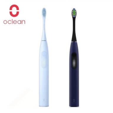 €25 with coupon for 2PCS Oclean F1 Sonic Electric Toothbrush Global Version Smart Toothbrush Light blue + Dark blue from BANGGOOD