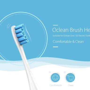 $3 with coupon for Oclean One / SE Replacement Brush Head – AZURE from GearBest