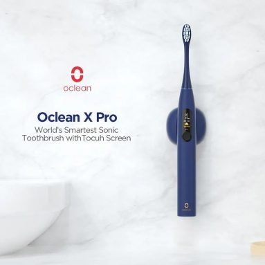 €40 with coupon for Oclean X Pro Sonic Electric Toothbrush Adult IPX7 2-in-1 Charger Holder Color Touch Screen Ultrasonic Automatic Fast Charging from EU warehouse EDWAYBUY