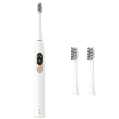 €52 with coupon for Oclean X Smart Color Touch Screen Sonic Electric Toothbrush App Control International Version from Xiaomi youpin – White with 3 brush head EU WAREHOUSE from GEARBEST