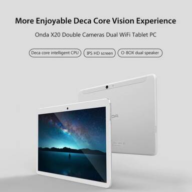 €130 with coupon for Onda X20 32GB MTK MT6797 Deca Core 10.1 Inch Android 7.1 Dual 4G Tablet from BANGGOOD