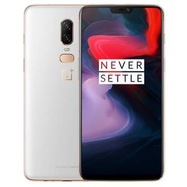 €387 with coupon for OnePlus 6 4G Phablet 8GB RAM 128GB ROM International Version – SILK WHITE from GearBest