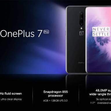 €523 with coupon for OnePlus 7 Pro 4G Phablet 8GB RAM 256GB ROM International Version – Gray from GEARBEST