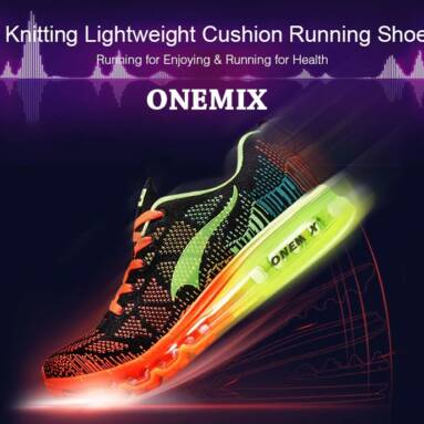 $39 with coupon for Onemix Knitting Lightweight Cushion Running Shoes from Gearbest