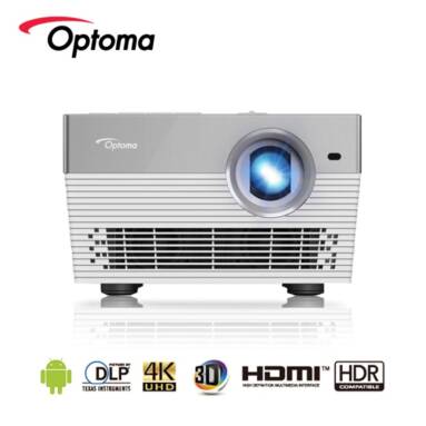 €960 with coupon for Optoma I5+ 4K Projector Android Blu-ray 3D UHD HDR DLP 3840×2160 Resolution 1700 ANSI Lumens LED HDMI USB Beamer for Home Cinema from BANGGOOD