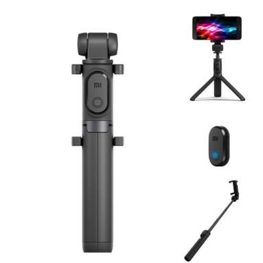 €10 with coupon for Original Xiaomi 2 in 1 Bluetooth Mini Extendable Folding Tripod Selfie Stick For Mobile Phone – Black from BANGGOOD