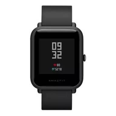 $55 with coupon for Original Xiaomi Huami AMAZFIT Smartwatch  –  CHINESE VERSION  BLACK from GearBest