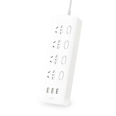 €22 with coupon for Original Xiaomi Mijia Four Digit Individual Control Power Strip Socket with 3 x USB Quick Charge from BANGGOOD