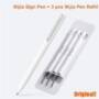 Original Xiaomi Mijia Smooth 0.5mm Writing Point Durable Signing Pen WIth 3Pcs Black Ink Refill