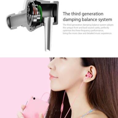 $5 with coupon for Original Xiaomi Piston In Ear Earphones Fresh Version – PINK from GearBest