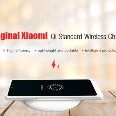 $26 with coupon for Original Xiaomi Qi Standard Wireless Charger Global Version – WHITE from GearBest