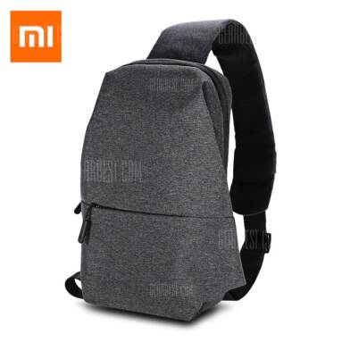 $14 with coupon for Original Xiaomi Sling Bag – DEEP GRAY from GearBest