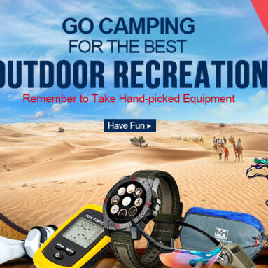 Best Outdoor Equipment Up to 60% OFF from DealExtreme