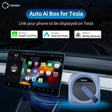 €102 with coupon for Ownice T3 Wireless Auto Ai Box for Tesla from GEEKBUYING