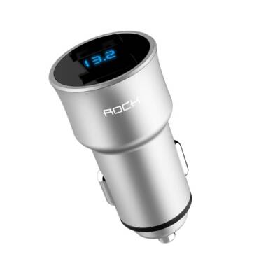 52% OFF ROCK H2 Dual USB Car Charger,limited offer $5.59 from TOMTOP Technology Co., Ltd