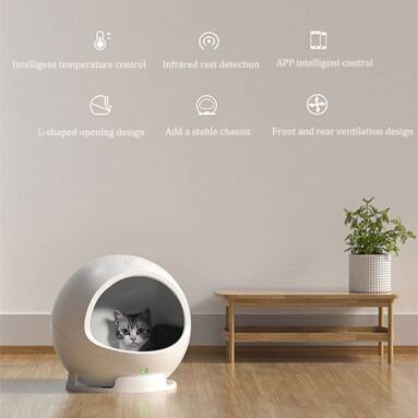 €169 with coupon for PETKIT Automatic Pet House Smart Beds Mats Safety Nest Cold Warm Design Intelligent Health App Control With Wifi Wireless Controller From Xiaomi Youpin For Cat Dog Sleeping from BANGGOOD
