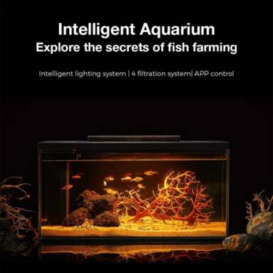 €109 with coupon for PETKIT Intelligent Aquariums Smart Lighting System 4 Filtration APP Control Fish Tank with HD Glass Body Modular Function Design from BANGGOOD