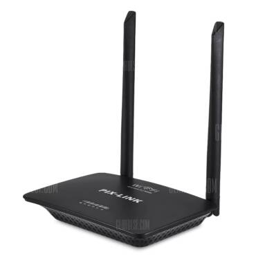 $9 with coupon for PIX – LINK 300Mbps Wireless-N Router Server with Two Antennas Eu Plug Black from GearBest