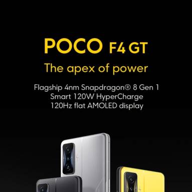 €355 with coupon for POCO F4 GT Global Version 128GB 5G NFC Smartphone from BANGGOOD