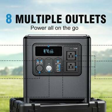 €402 with coupon for POWDEOM EV1200 1200W 1228Wh Portable Power Station from EU CZ warehouse BANGGOOD