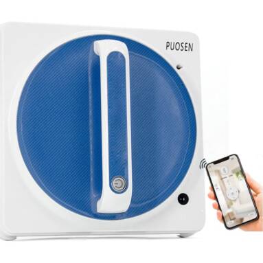 €171 with coupon for PUOSEN W980 APP Control Window Cleaning Robot Magnetic Vacuum Cleaner Anti-falling Auto Glass Washing Built in Detecting Edge Sensors from BANGGOOD