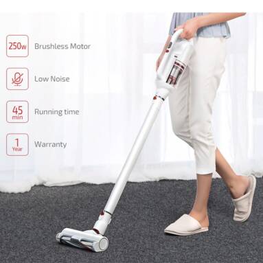 $179 with coupon for PUPPYOO T10 Home Cordless Vacuum Cleaner Brushless Motor LED 250W 17500Pa 2 in 1 HEPA 45MIn – White EU Warehouse from GEARBEST