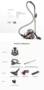 PUPPYOO WP9005B Cyclonic Bagless Canister Vacuum Cleaner