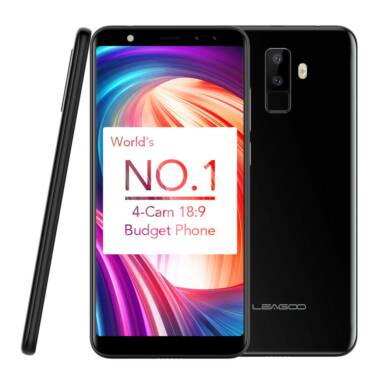 46% OFF LEAGOO M9 Quad-Cam 18:9 Full Screen Smartphone 5.5-Inch 2GB+16GB,limited offer $54.99 from TOMTOP Technology Co., Ltd