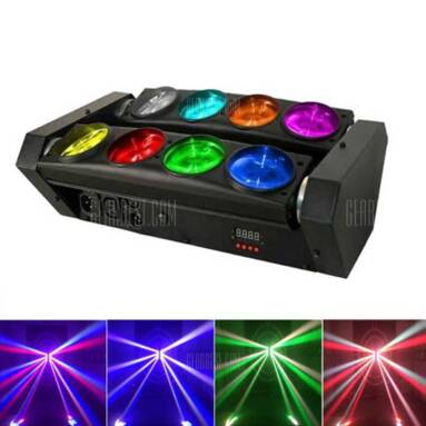 $129 with coupon for Party Lighting 8 LEDs Moving Beam LED DJ Light for Decoration from GearBest