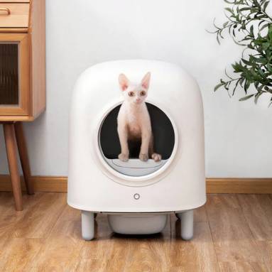 €308 with coupon for Petree Fully Automatic Cats Litter Basin 2.0 Box from EU warehouse GEEKBUYING