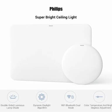 €59 with coupon for Philips 40W Round LED Ceiling Light WiFi Bluetooth APP Control AC220-240V (Ecosystem Product) from EU CZ warehouse BANGGOOD
