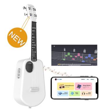 €99 with coupon for Populele 2 23 Inch Carbon Fiber USB Smart Ukulele APP Control Bluetooth 4.0 With Led Lamp Beads for Beginner from EU FR warehouse BANGGOOD