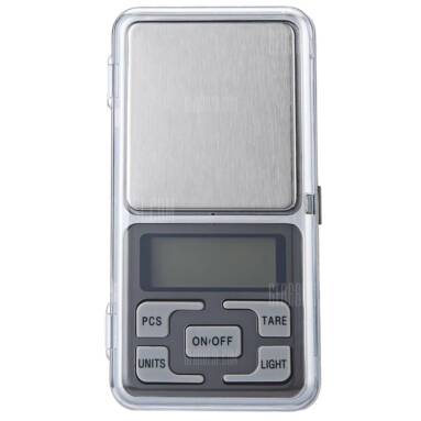 $6 flashsale for Portable LCD Screen 200g Jewelry Digital Scale  –  SILVER from GearBest