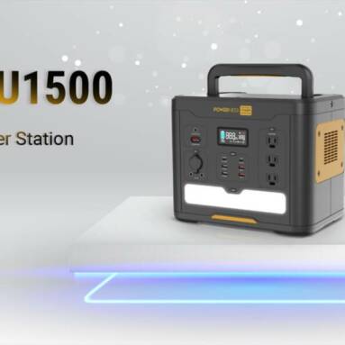 €699 with coupon for Powerness Hiker U1500 Portable Power Station from EU warehouse GEEKBUYING