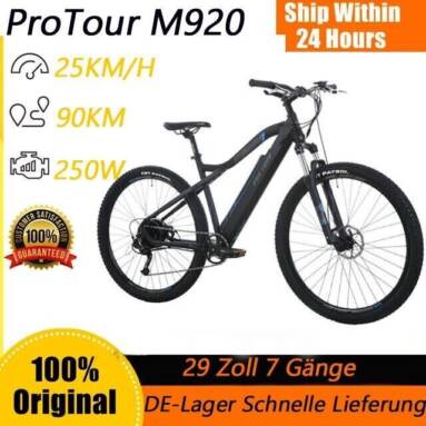 €826 with coupon for ProTour M920 Electric Bike 36V 13AH 250W from EU warehouse BANGGOOD