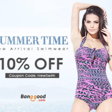10% OFF for New Arrival Swimwear from BANGGOOD TECHNOLOGY CO., LIMITED