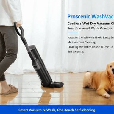€212 with coupon for Proscenic WashVac F20 Cordless Wet Dry Vacuum Cleaner from EU CZ warehouse BANGGOOD