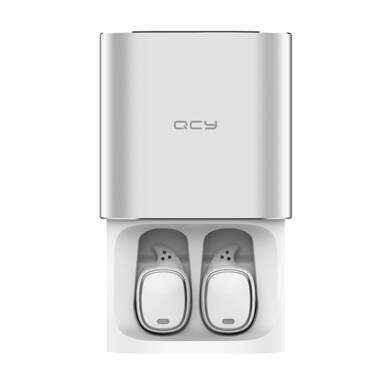 QCY T1 Pro TWS Dual Bluetooth Earphones with Mic Charging Box on sale! from Geekbuying