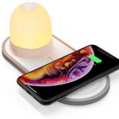 €13 with coupon for [QI Charge] BlitzWolf® BW-LT26 LED Night Light with 10W Qi Wireless Charger Type-C Charging Magnetic Detachable Lamp from BANGGOOD