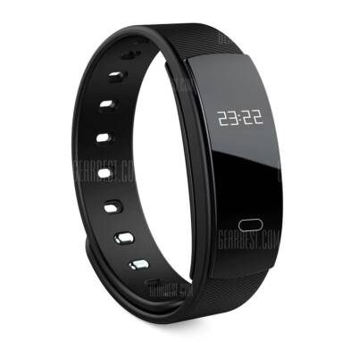 $14 with coupon for QS80 Heart Rate Smart Wristband Android iOS Compatibility  –  BLACK from GearBest