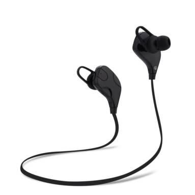 $5 with coupon for QY7S Bluetooth V4.1 Wireless Sport Earphones Headphones  –  BLACK from GearBest