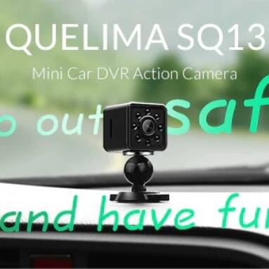 $16 with coupon for Quelima SQ13 Mini HD 1080P Car DVR DV Camera – BLACK from GearBest