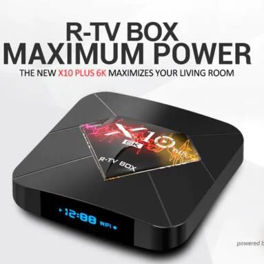 $46 with coupon for R – TV BOX X10 Plus TV Box Android 9.0 – Black 4GB RAM+64GB ROM EU Plug from GEARBEST