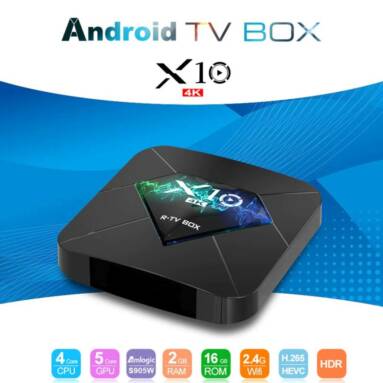 $25 with coupon for R – TV BOX X10 TV Box 2GB RAM + 16GB ROM – BLACK EU PLUG from Gearbest