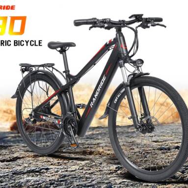 €826 with coupon for RANDRIDE Y90B Black-Red Electric Bicycle from EU warehouse BANGGOOD
